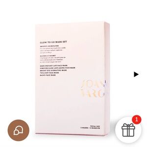 Joanna Vargas GLOW TO GO FACE MASK SET (5 Masks) NIB